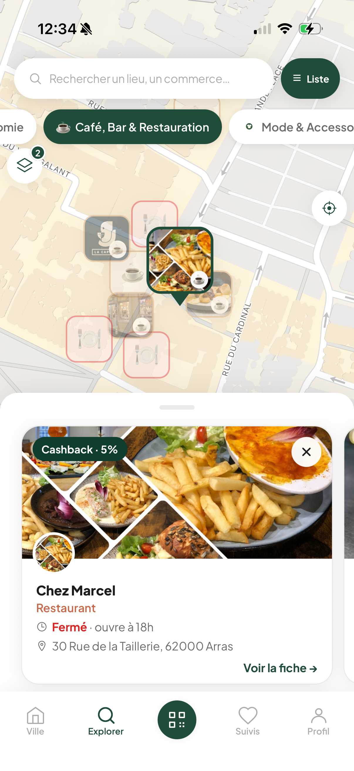 Carte interactive — découvrez les commerces autour de vous