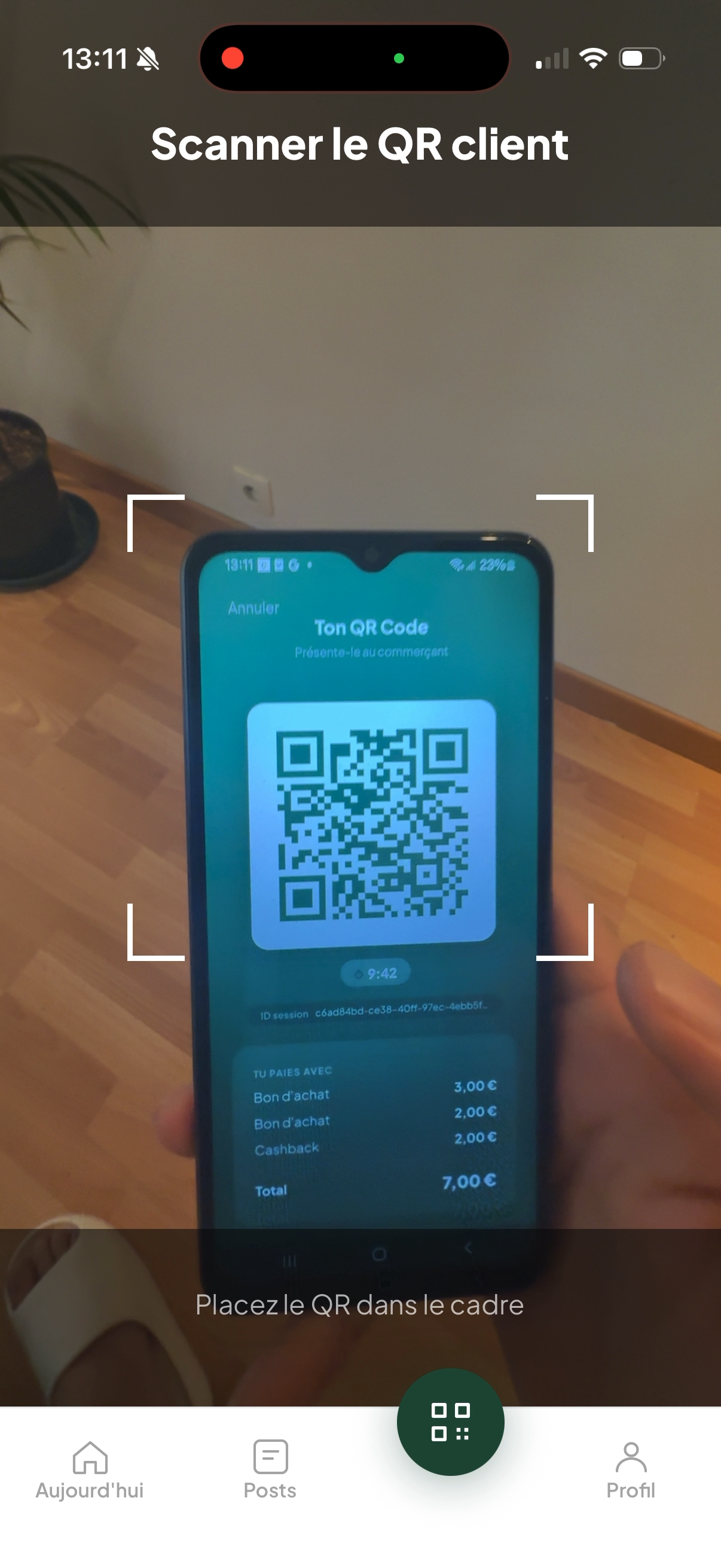Espace commerçant — Scanner