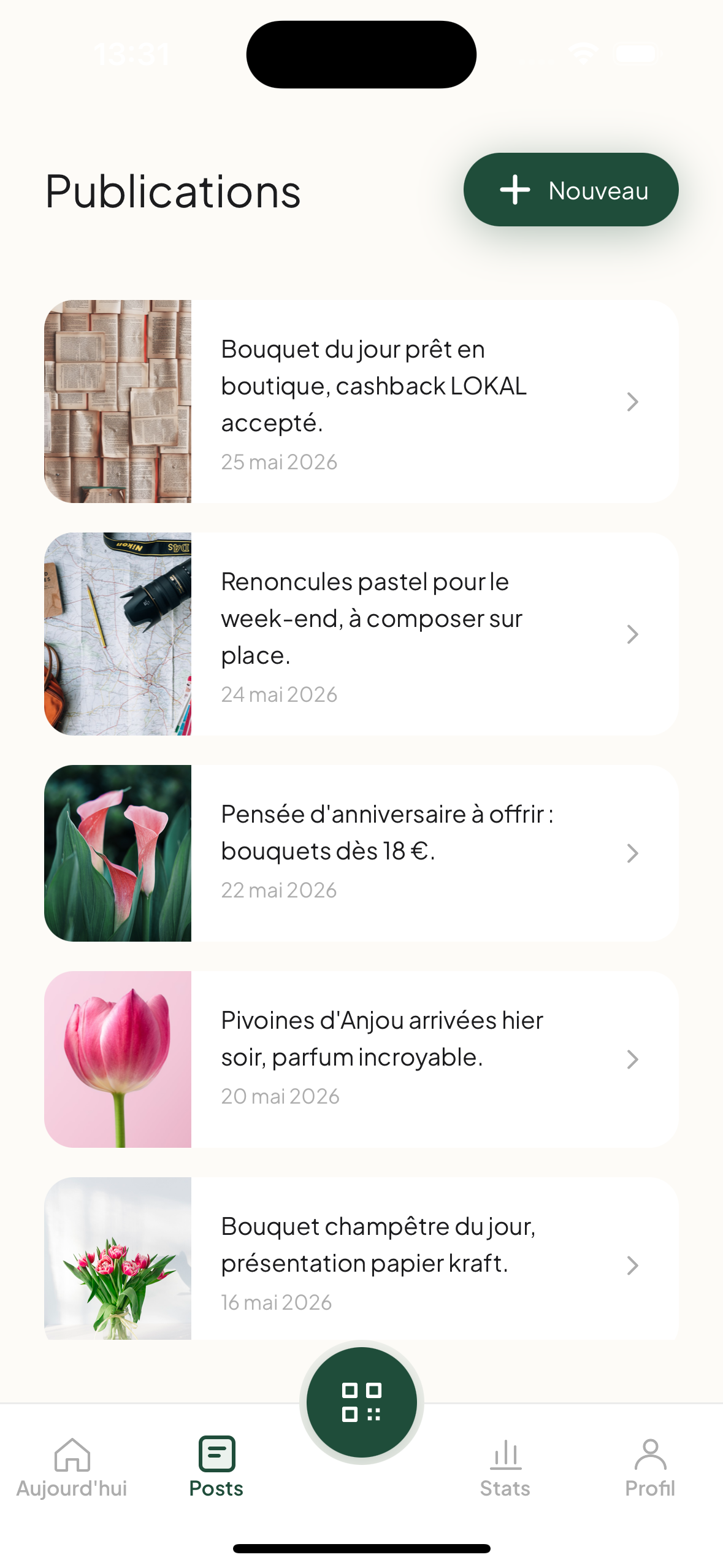 Votre fil de publications & stories